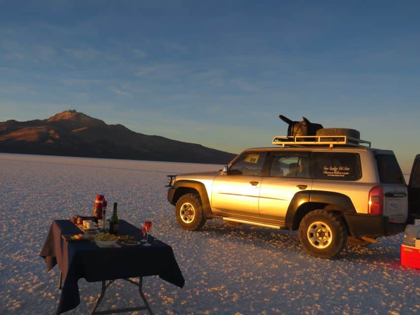 Uyuni: Sunset Salt Flats Tour with Wine Tasting | GetYourGuide