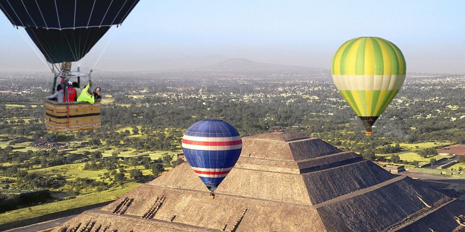 From Mexico City: Hot Air Balloon & Walking Teotihuacan Tour