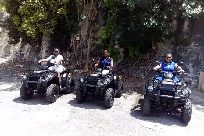 Atv tour with beach stop (Bahamian lunch & drink.Wireless audio equipment)