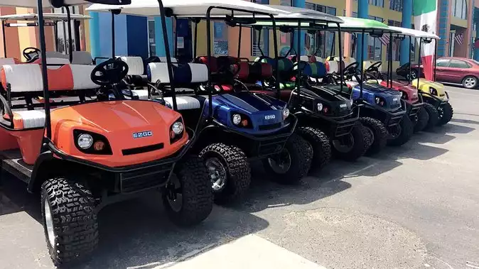4-Hour Golf Cart Rental in South Padre Island for 4 Passengers