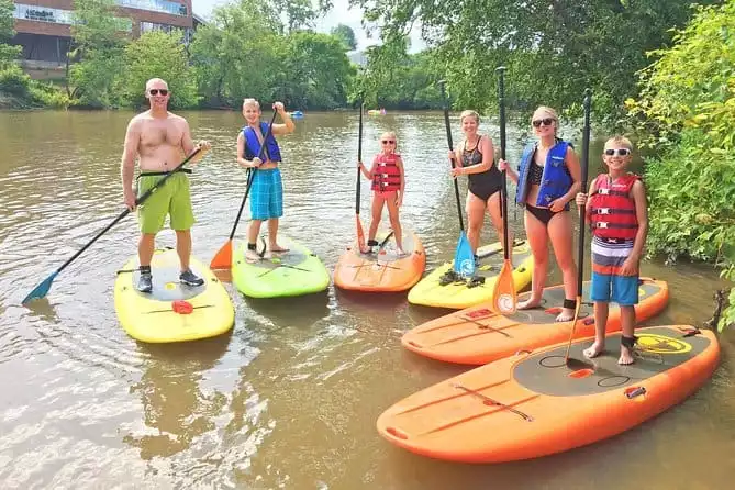 4-Mile Guided Paddleboard Tour on The French Broad River in Asheville