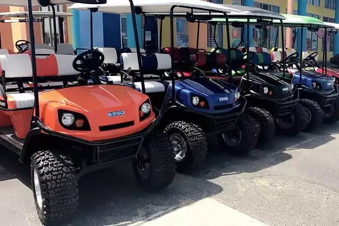 8-Hour Golf Cart Rental in South Padre Island for 4 Passengers