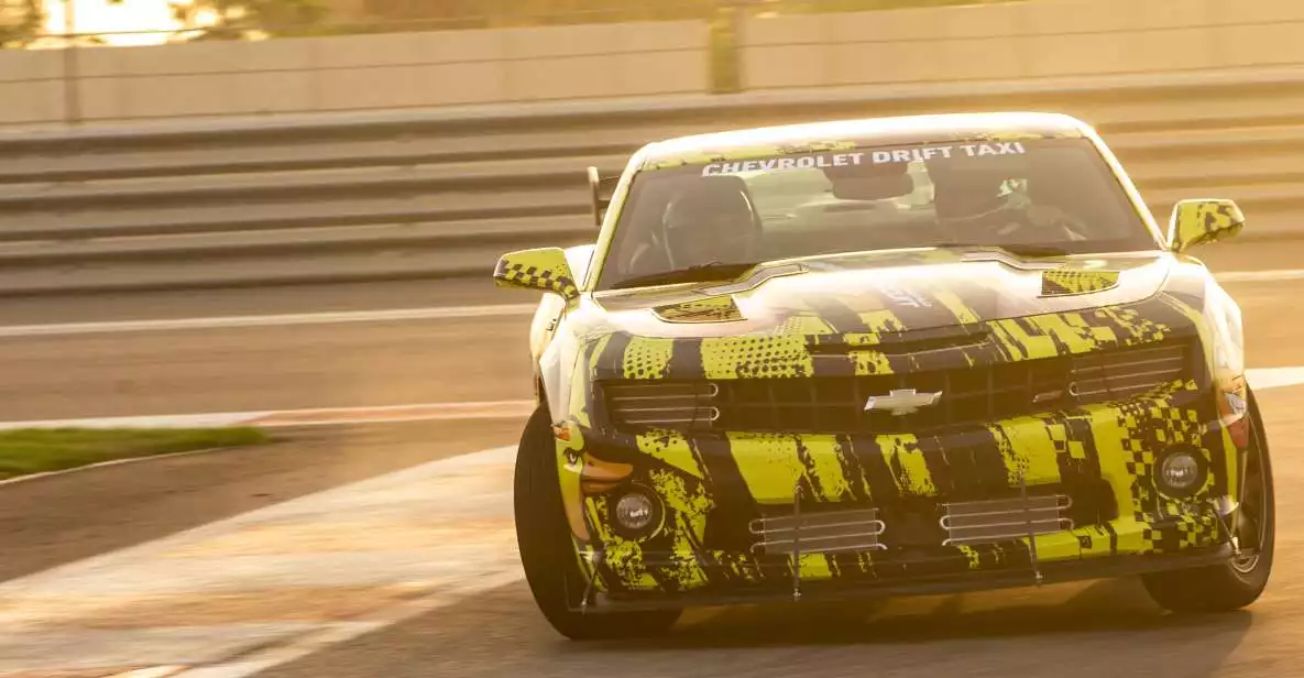 Abu Dhabi: Chevrolet Yas Drift Taxi Passenger Experience | GetYourGuide