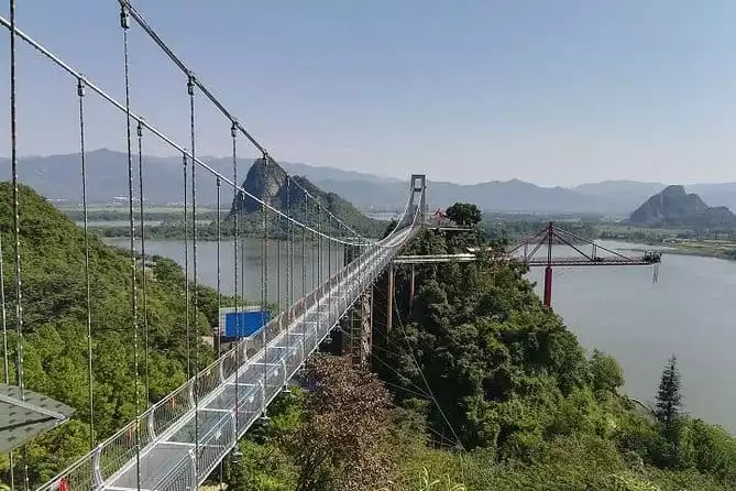 Baojing Palace Cave and Glass Skywalk Bridge private tour