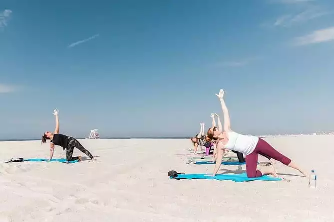 Beach Yoga Class in Cape May, New Jersey
