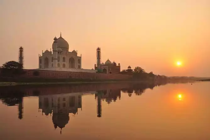 Behind the Taj Mahal with Sunrise or Sunset view by Tuk Tuk Ride