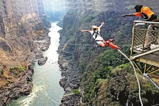 Bungee Jumping at The Victoria Falls Bridge
