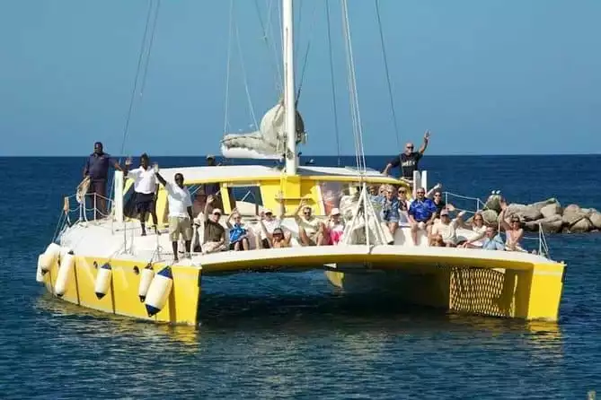 Catamaran Party Cruise to Nevis from St Kitts (Reconfirm 48hrs prior)