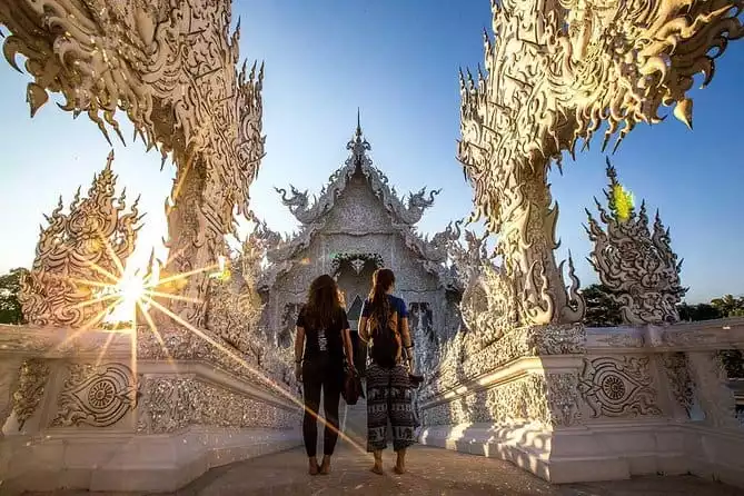 Chiang Rai One Day: Hot Spring,White Temple, Golden Triangle, Yao & Akha Hilltribe