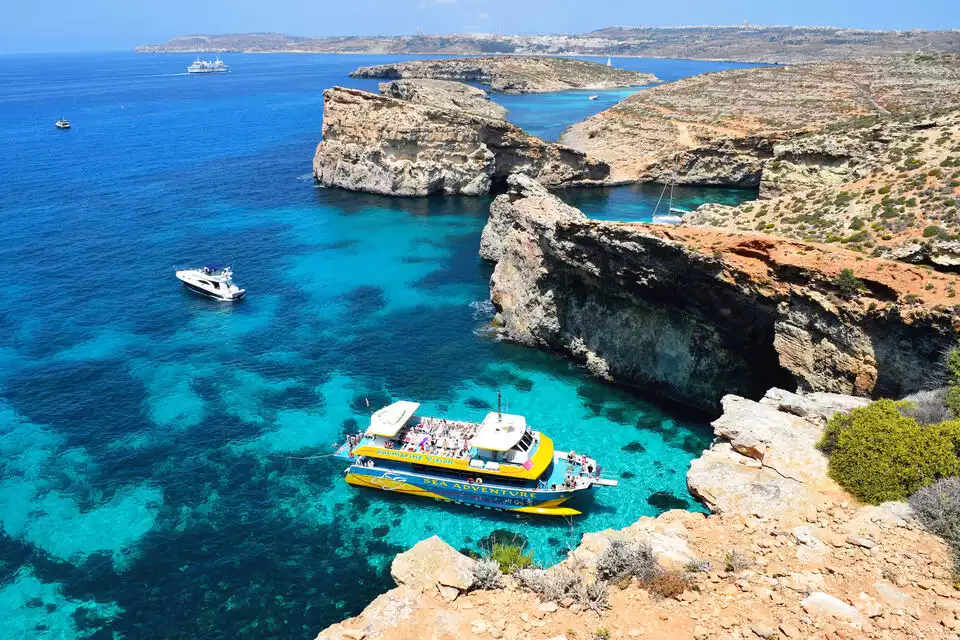 Comino: Blue Lagoon, Crystal Lagoon, and Seacaves Tour | GetYourGuide
