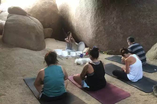 Desert Nature Walk + Soundbath & Meditation in a Boulder Cave