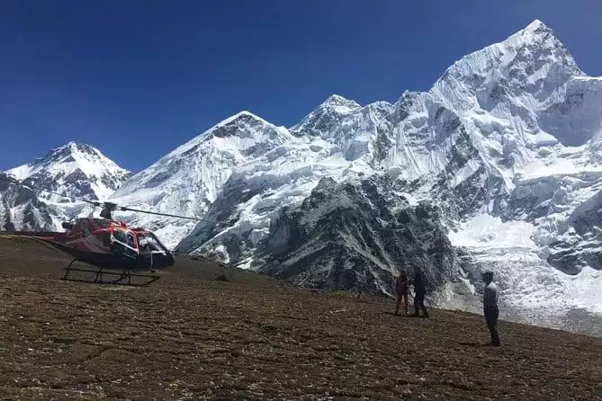 Landing Everest Base Camp by Helicopter flight tour from Kathmandu
