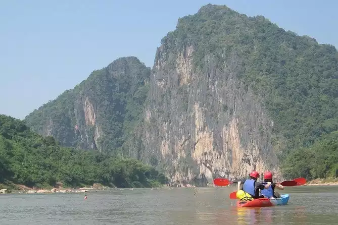 FULL DAY – Kuang Si Waterfall, Kayak on the Nam Ou / Mekong River, Pak Ou Caves