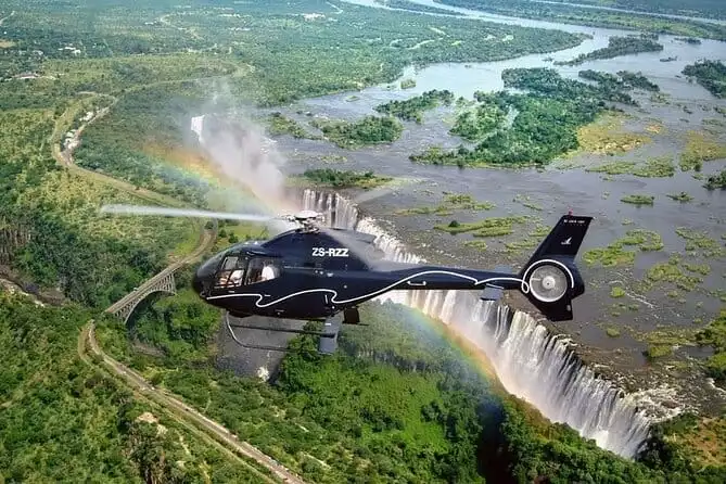 Helicopter tour over the Victoria falls