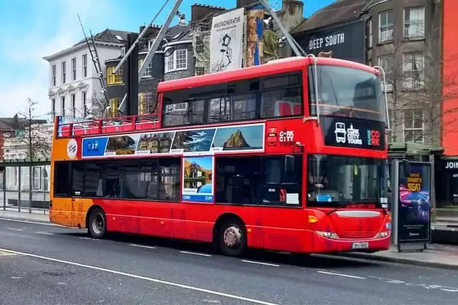 Hop-on-Hop-off sightseeing bus tour of Cork City. Guided. Full day.