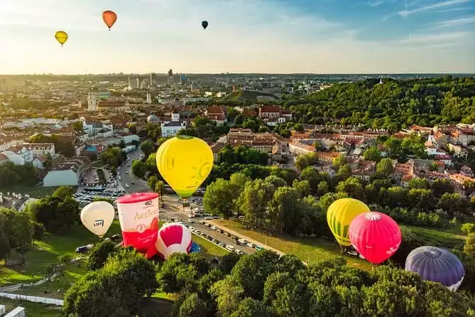 Hot Air Balloon Flight Over Vilnius Old Town