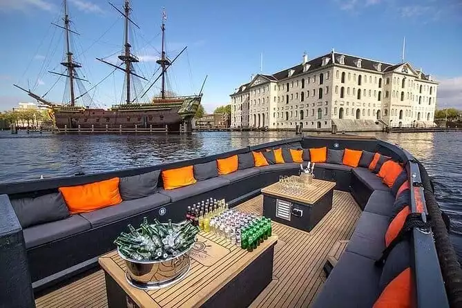 Amsterdam Open Boat Canal Cruise - Live Guide - from Anne Frank House