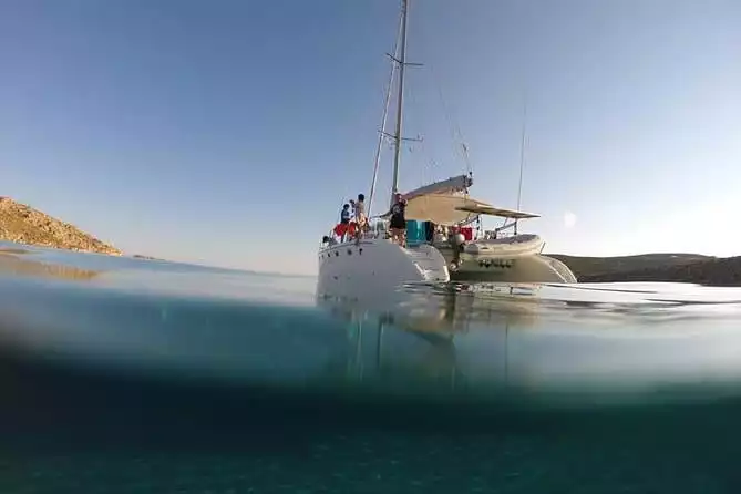 Mykonos Catamaran Daytime or Sunset Sailing with Food and Drinks
