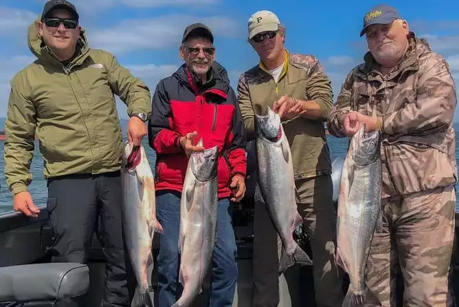 Private Salmon Guided Fishing Trip for 6 - Day Trip