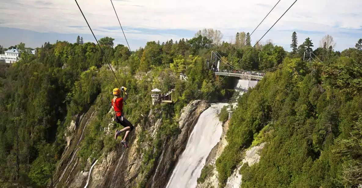 Quebec City: Zipline Across Montmorency Falls | GetYourGuide
