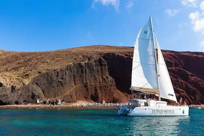 Semi Private Standard | Santorini Catamaran Cruise with Meal and Drinks
