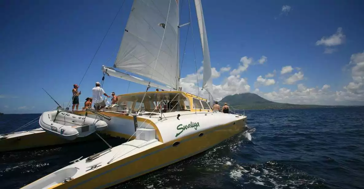 St. Kitts 4-Hour Sail & Snorkel with Open Bar & Lunch | GetYourGuide