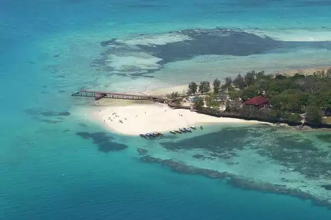 Stone Town and Prison Island from Zanzibar