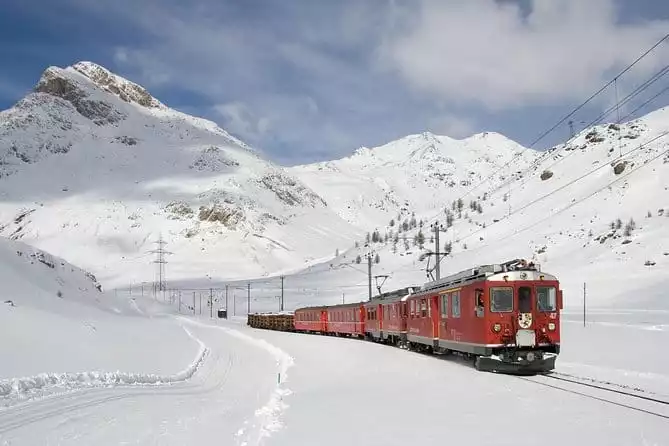 Tour Bernina Red Train And St Moritz