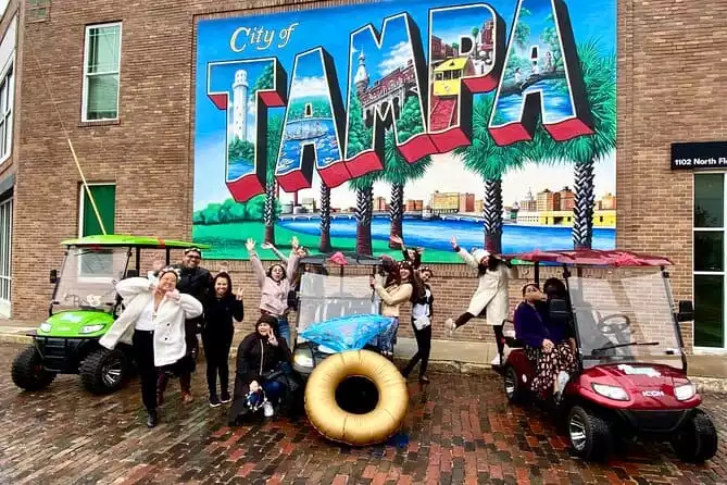 2 Hour Guided Tampa Tour in a Deluxe Street Legal Golf Cart