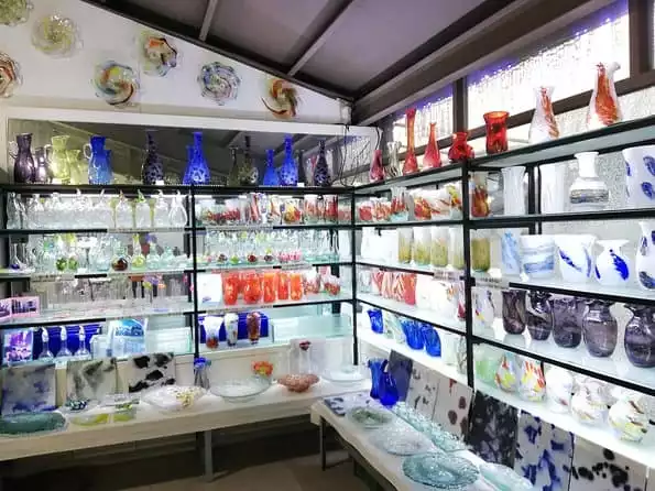 Visitors to Jeju Glass Museum and Experience