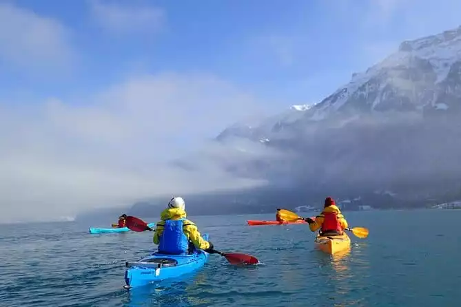 Winter Kayak Tour of the Turquoise Lake Brienz
