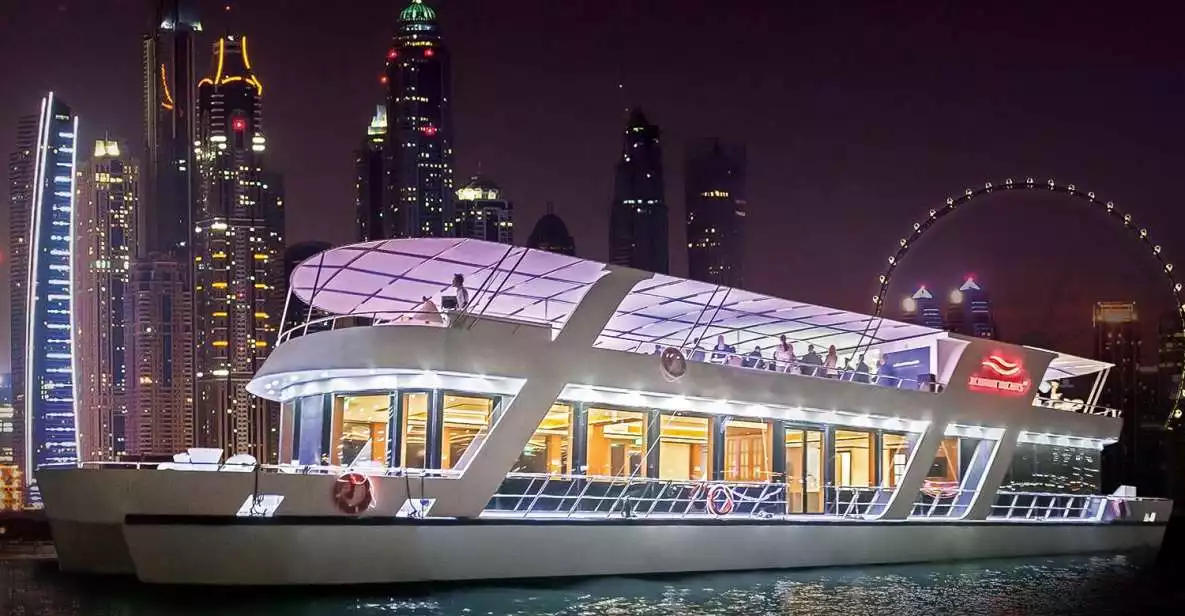 Dubai: Marina Dinner Cruise with Drinks & Live Music | GetYourGuide