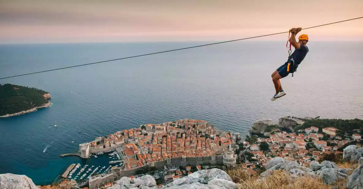 Dubrovnik: Sunset Zipline Experience Followed by Wine | GetYourGuide