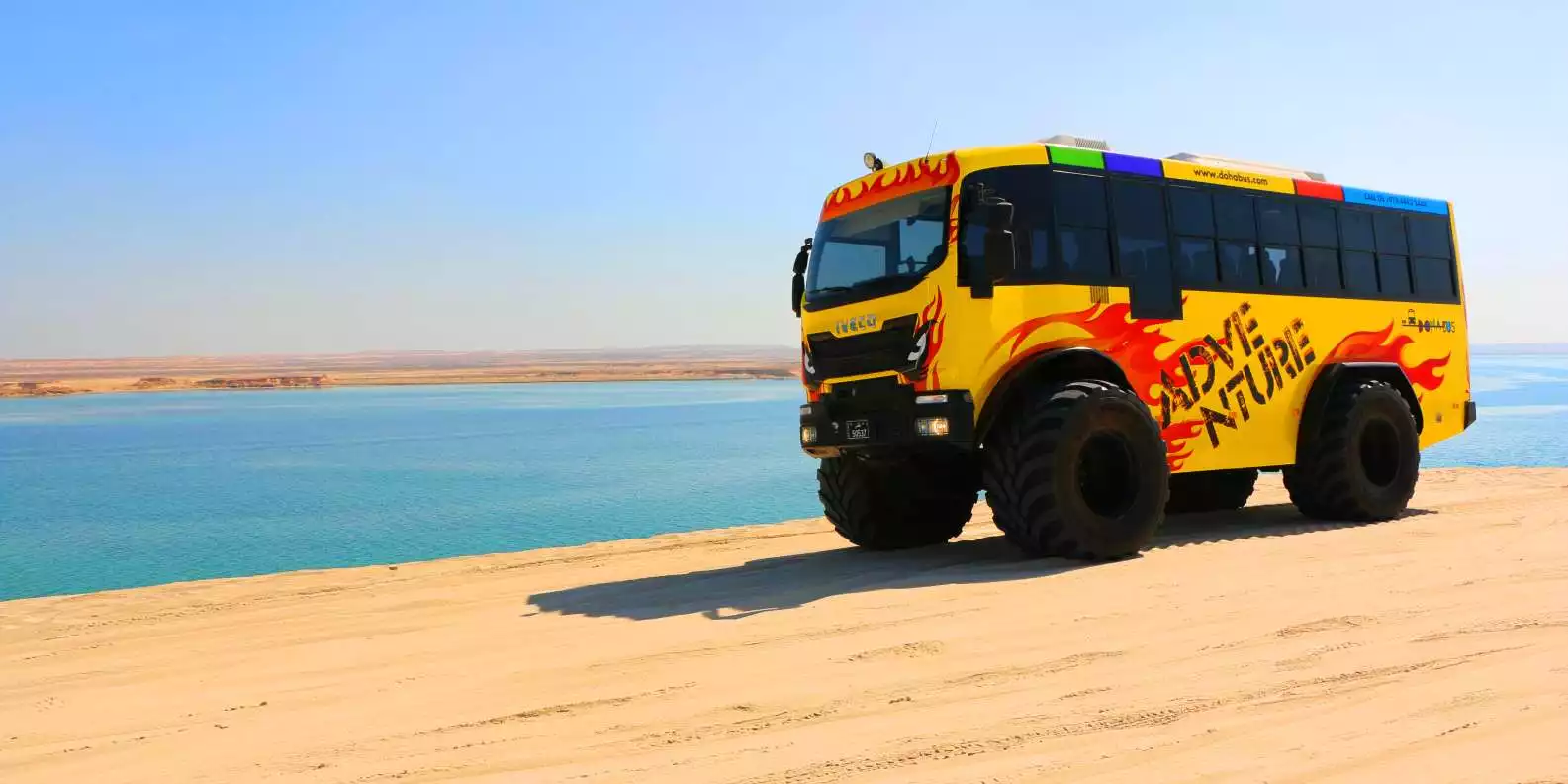 From Doha: Monster Bus Desert Tour | GetYourGuide