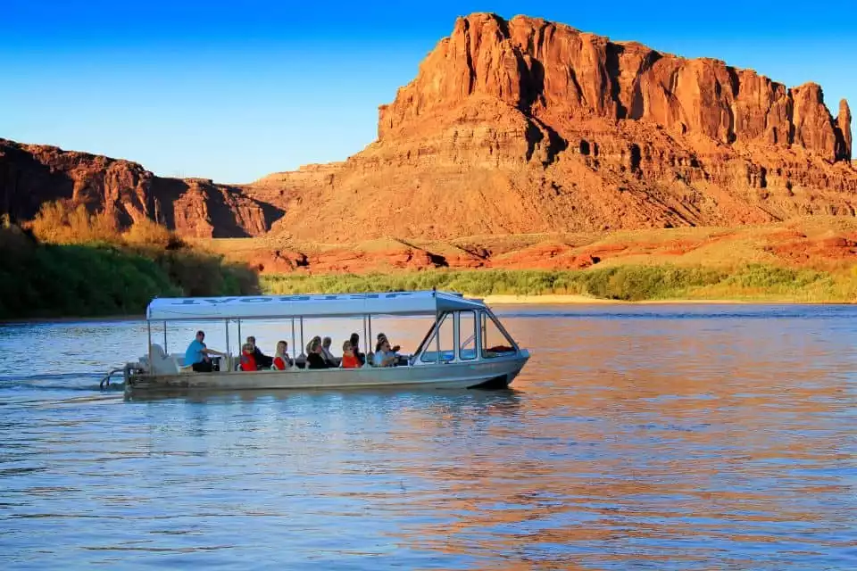 Moab: Colorado River Sunset Boat Tour with Optional Dinner | GetYourGuide
