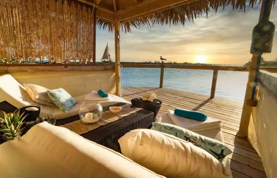 Pearl Island: Private Ocean View Cabana with Lunch | GetYourGuide