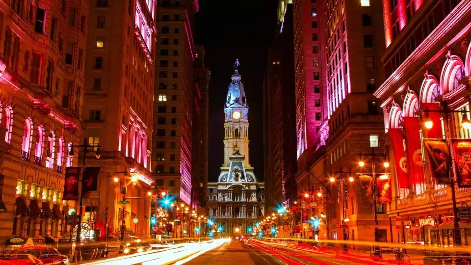 Philadelphia: Open-Top Nighttime Bus Tour | GetYourGuide