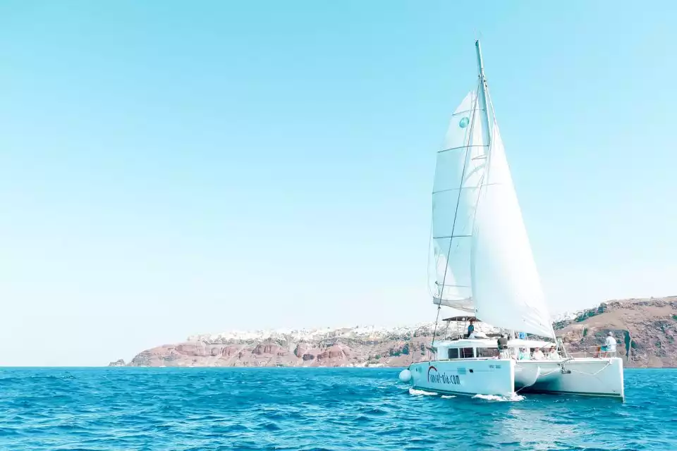 Santorini: All-Inclusive Luxury Catamaran Small Group Cruise | GetYourGuide