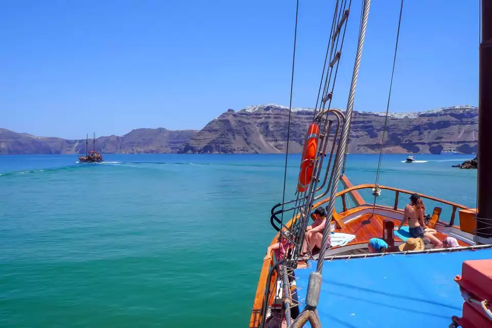 Santorini: Volcanic Islands Cruise with Hot Springs Visit | GetYourGuide